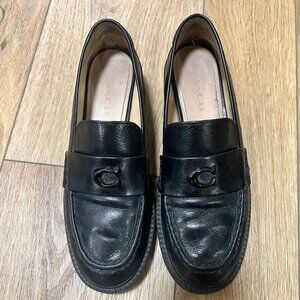 Coach Leah Loafer Black Size 9